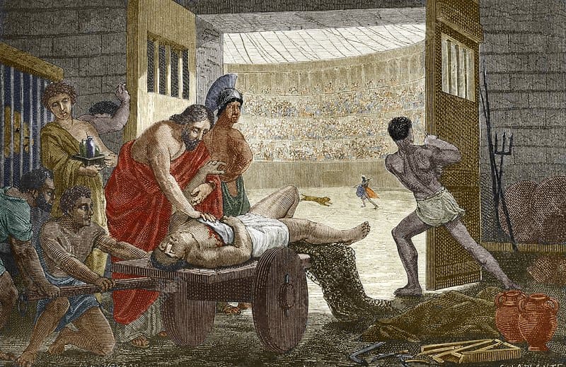 Galen gladyatörleri tedavi ederken